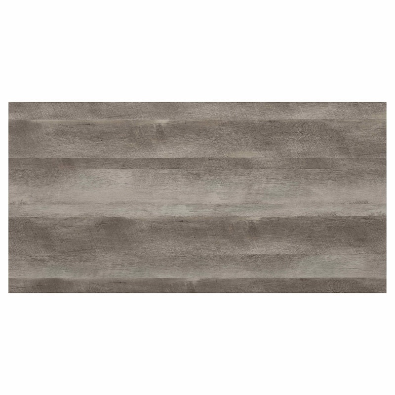 HomeRoots 47" Oak and Black Wood And Metal Distressed Frame Coffee Table - 47' X '17.83' X '23.62