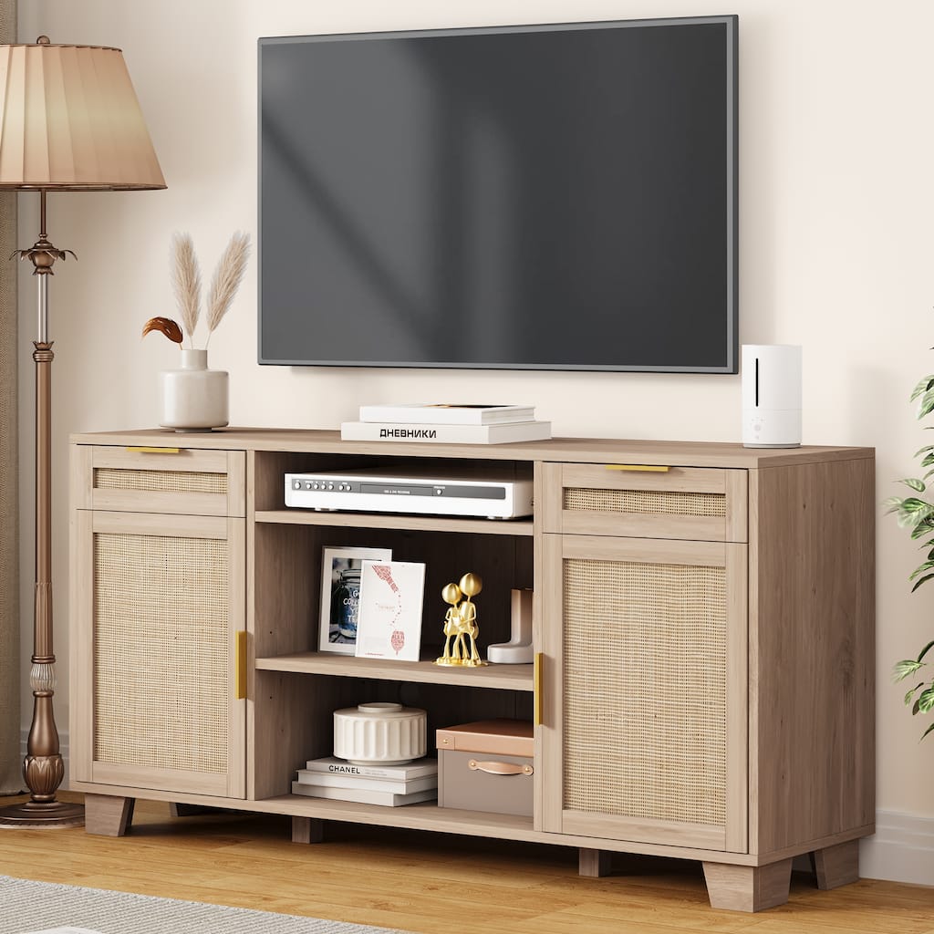 Moasis 58" Rattan TV Stand
