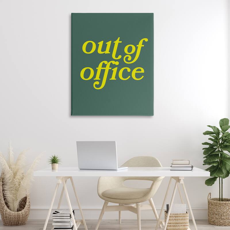 Stupell Minimal Out Of Office Canvas Wall Art Design By Victoria Barnes