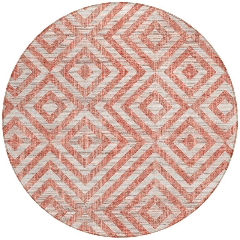 HomeRoots Geometric Transitional Rectangle Outdoor Rug