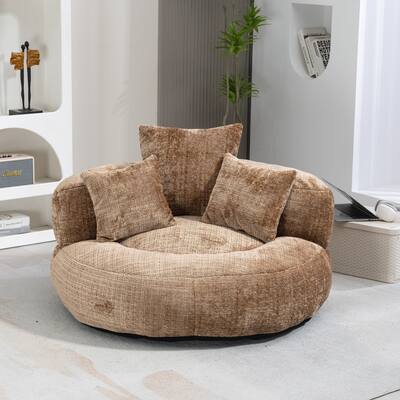 Lazy Sofa Durable Comfort Lounger High Back Bean Bag Chair Couch With Three Pillows for Adults and Kids, Indoor & Outdoor