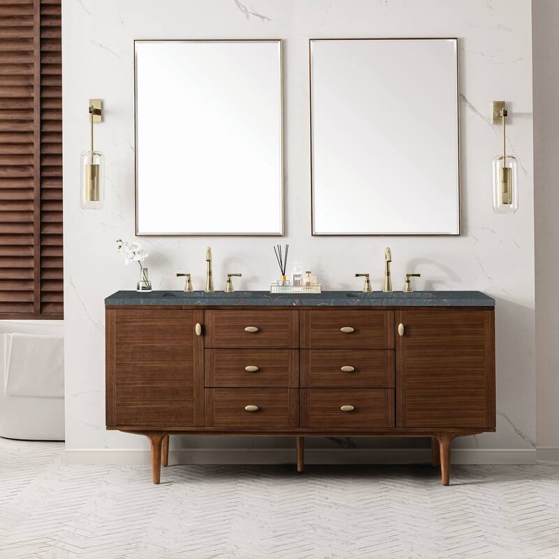 James Martin Vanities 670-V72-FPBL Amberly 72" Wall Mounted or Free
