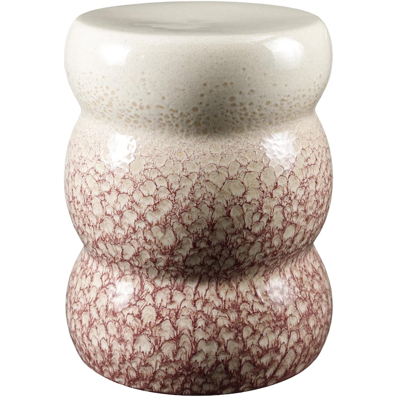 Livabliss Osambela Modern Garden Stool - Coral
