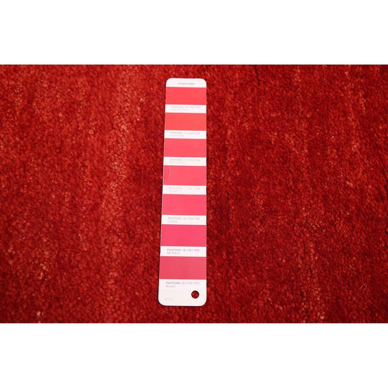 ECARPETGALLERY Hand-knotted Peshawar Ziegler Red Wool Rug - 4'11 x 6'11