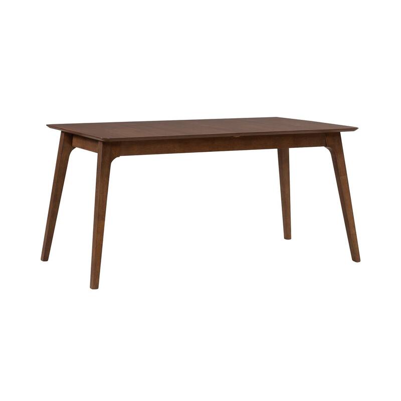 Space Savers Satin Walnut Rectangular Leg Table for Dining Room 75" - Width 36" x Depth 75" x Height 30"