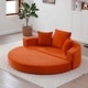 preview thumbnail 23 of 64, Convertible Sofa Bed, Multi-Functional Futon Lounge Sofa Orange