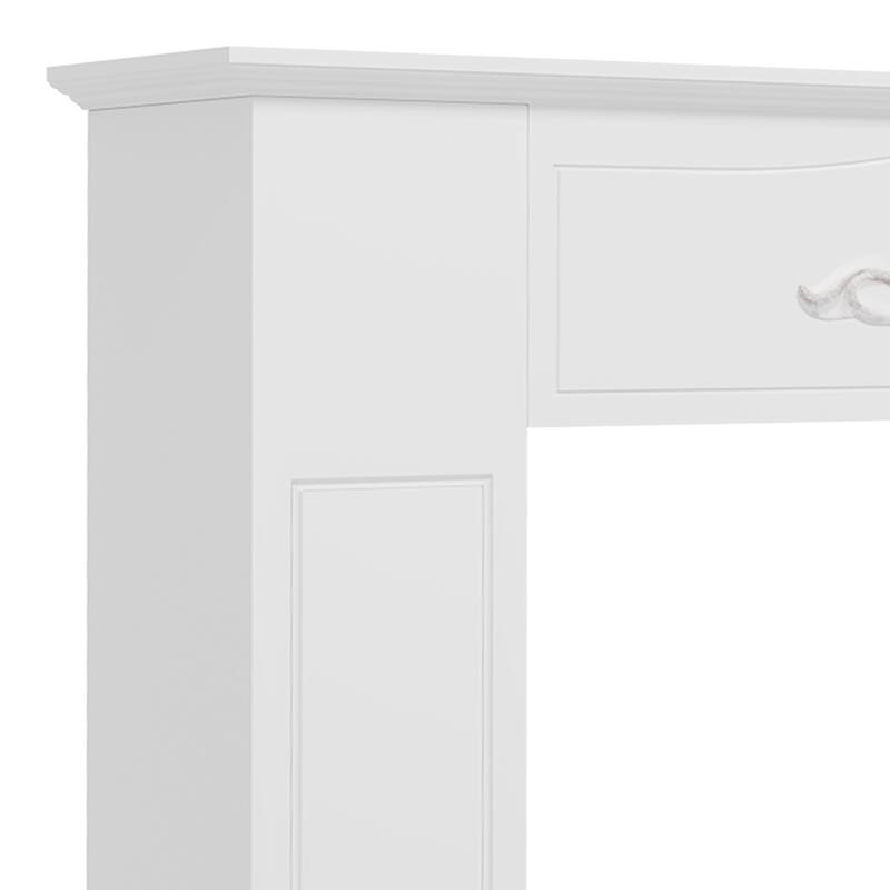 HOMCOM Fir Wood Fireplace Mantel Surround, 44.75" W x 40" H, Freestanding Electric Fireplace Stove Mantel
