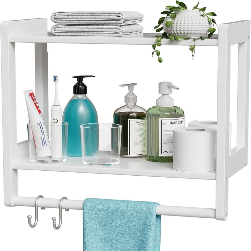 Over The Toilet Storage - 7.08"D x 16.93"W x 16.53"H