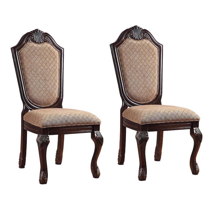 Eliza Solid Back Side Chairs (Set of 2)