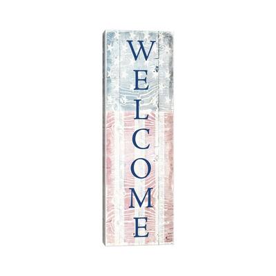 iCanvas "Welcome Flag" by Carol Robinson Canvas Print