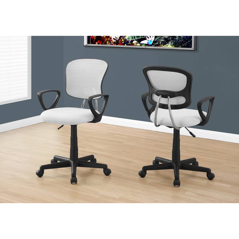 Adjustable Ergonomic Office Chair with Swivel and Armrests for Enhanced Comfort and Productivity