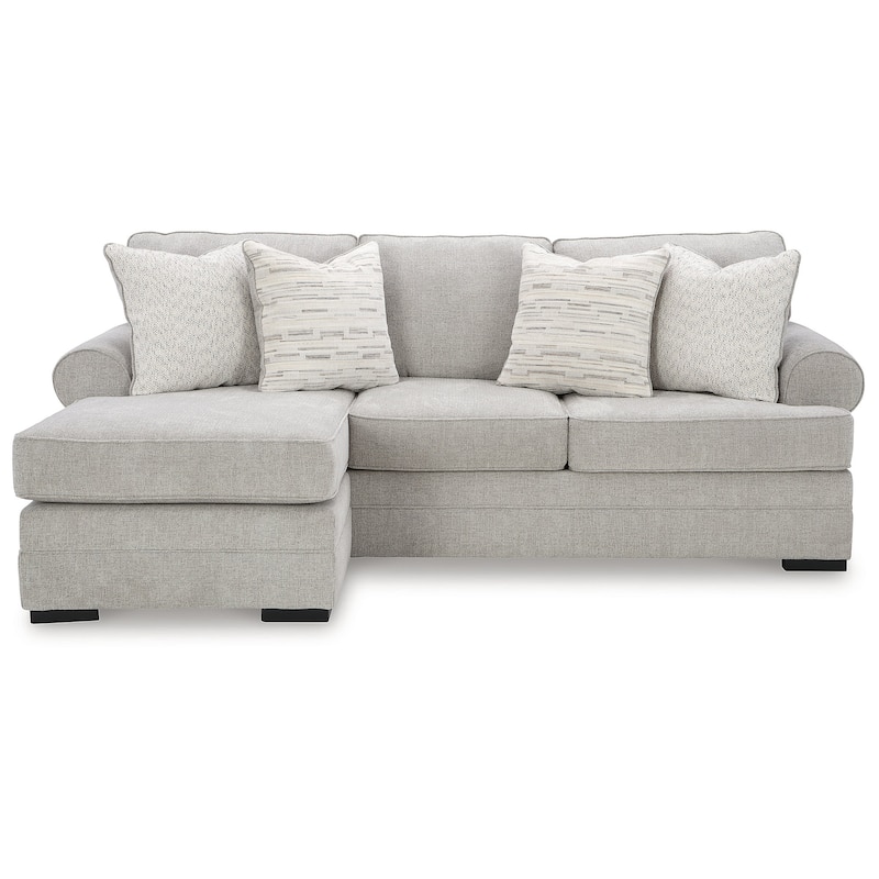 Signature Design by Ashley Eastonbridge Gray Sofa Chaise - 97"W x 62"D x 39"H