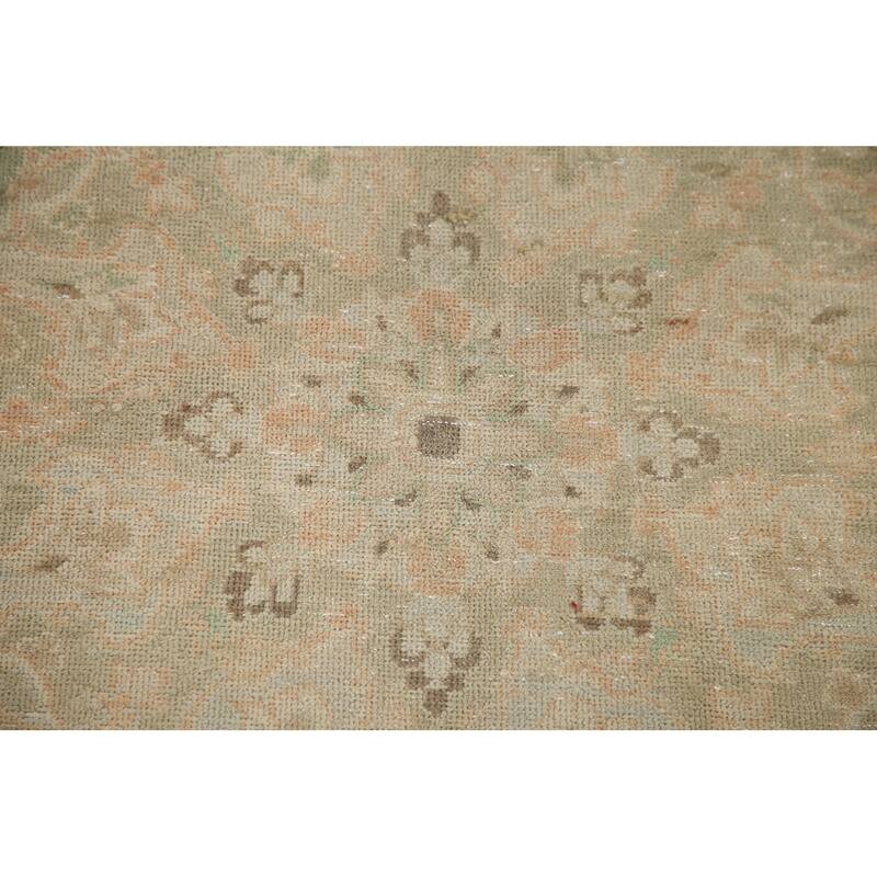 Hand Knotted Oriental 100% Wool Carpet Traditional Floral Oranges & Rust Kashan Area Rug - 13' 1'' X 9' 6''