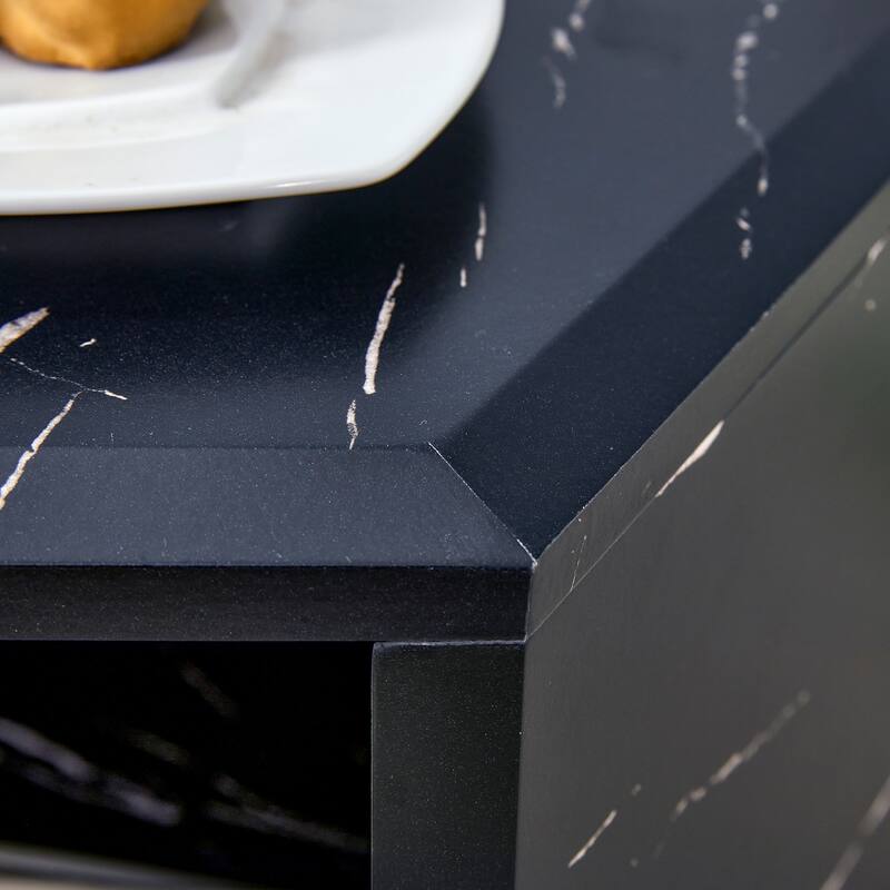 Hexagonal Porous Design Coffee Table Set