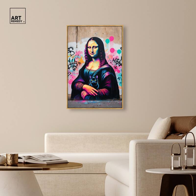 Lisa's Little Secret Canvas by Art Remedy