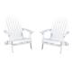 Hanlee Outdoor Rustic Acacia Wood Folding Adirondack Chair (Set of 2) by Christopher Knight Home