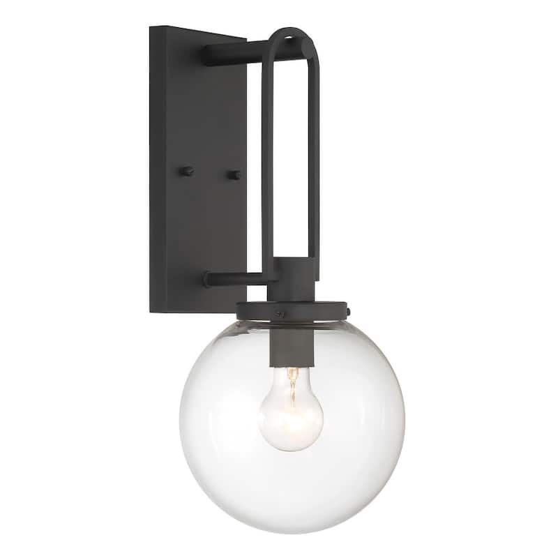 The Great Outdoors 73362 Wenston 18" Tall Outdoor Wall Sconce with - Sand Coal