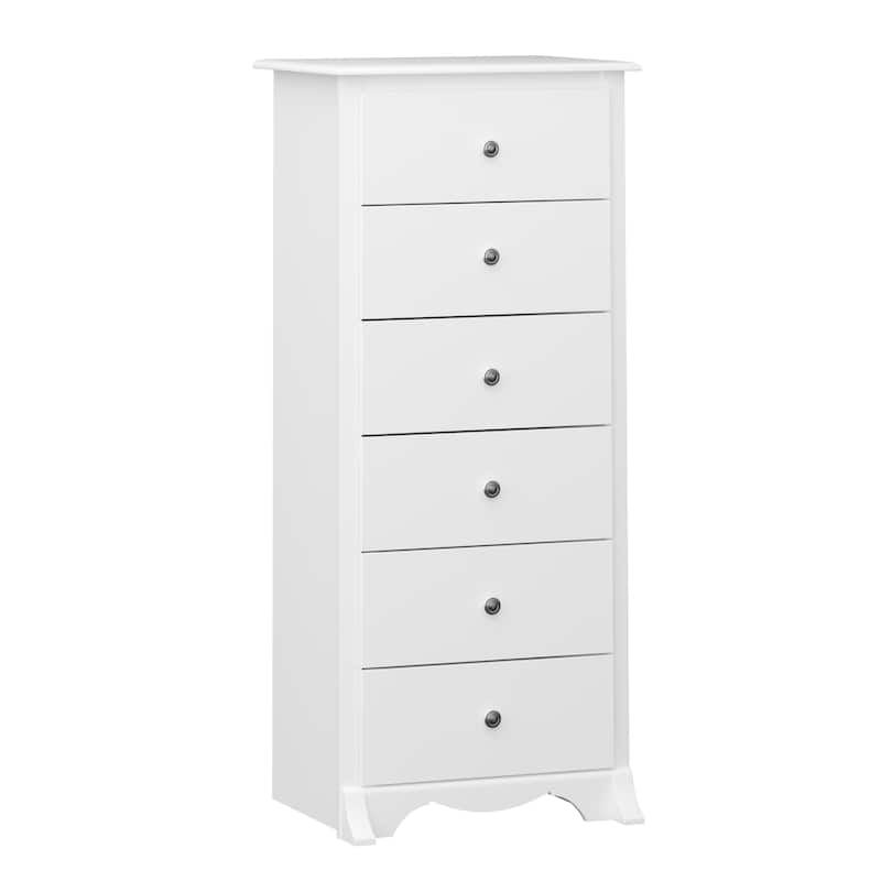 Prepac Monterey 6 Drawer Dresser for Bedroom, Tall Chest of Drawers, Bedroom Furniture, Clothes Storage and Organizer