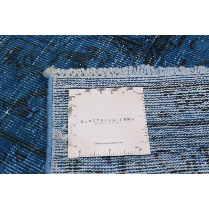 ECARPETGALLERY Hand-knotted Color Transition Blue Wool Rug - 6'10 x 10'4