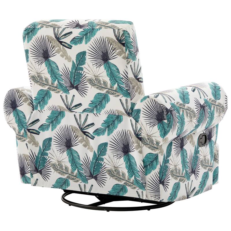 Manual Recliner Sofa Swivel Recliner Rocker Chair with Adjustable Backrest for Living Room, Bedroom, or Nursery