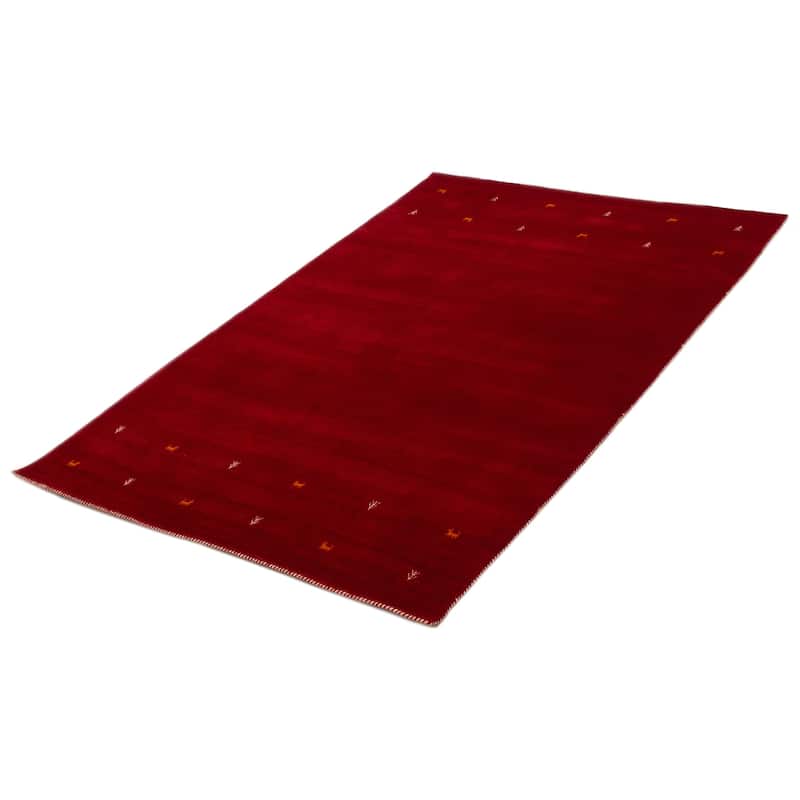 Kashkuli Gabbeh Red Rug 6'10" x 9'4" - 6'10 x 9'4