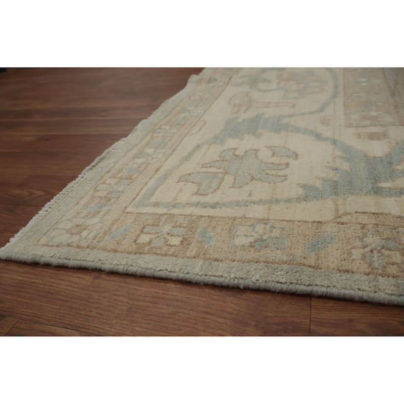 Hand Knotted Oriental 100% Wool Carpet Transitional All-Over Greys & Charcoal Oushak Area Rug - 11' 8'' X 8' 8''