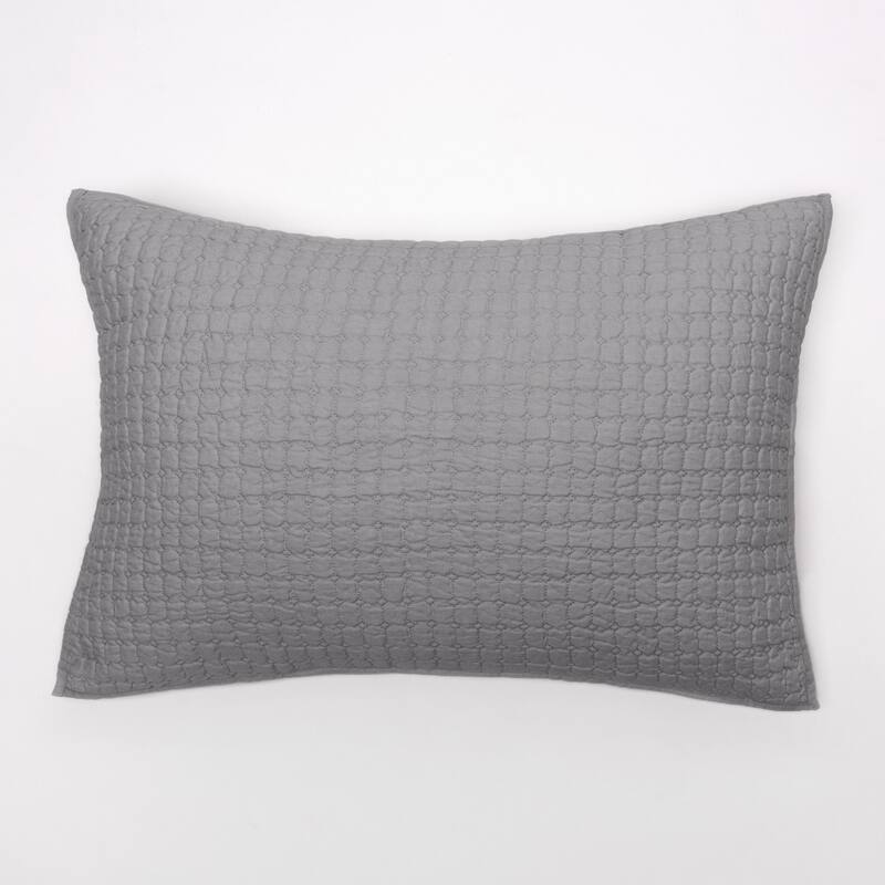 Katarina Grey Linen Pillow Sham - King