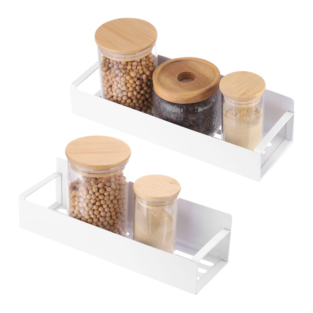 2pcs Magnetic Spice Rack Organizer for Refrigerator