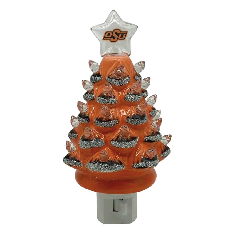 6.5" Oklahoma State Xmas Tree Nite Lite