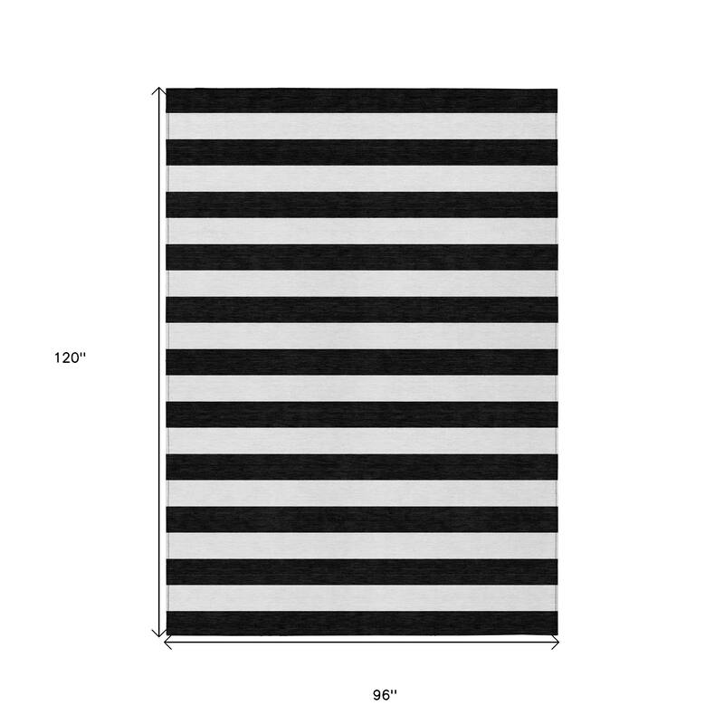 Alsira Stripe Weather Resistant Versatile Elegance Outdoor Rug