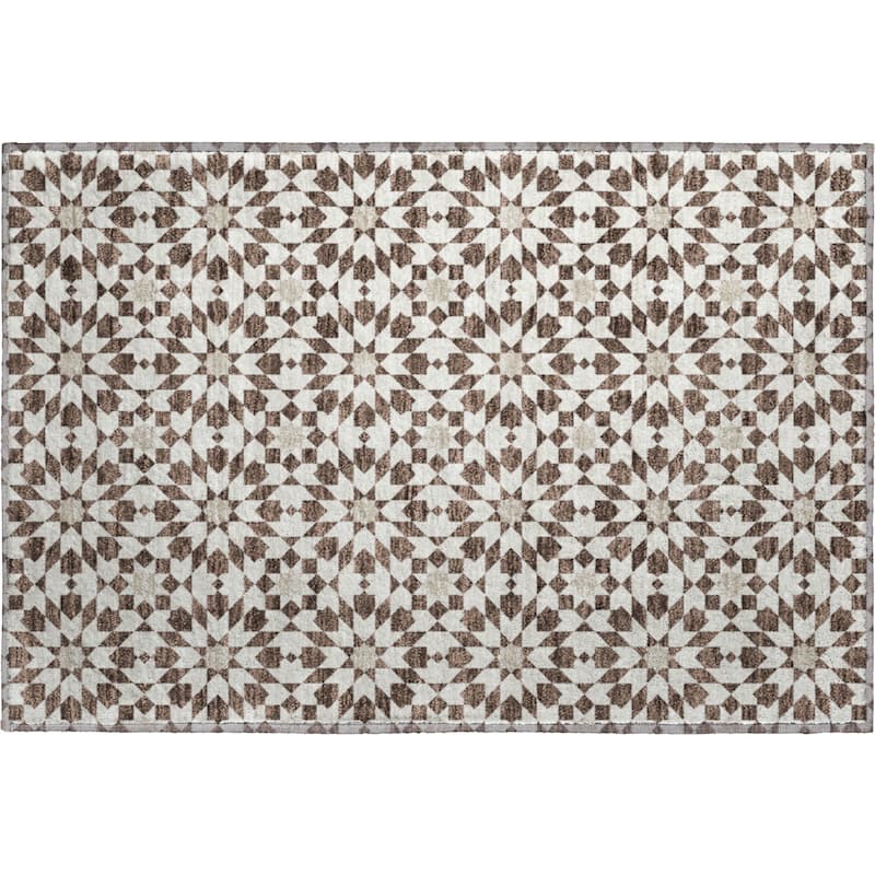Premium Washable Super Soft Modern Mosaic Mayfield Rug