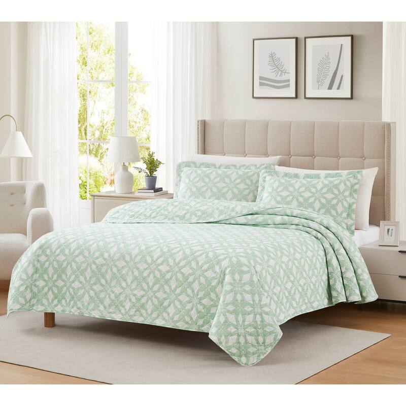 Hudson Starbright 3pc Pinsonic Quilt - King - 3 Piece