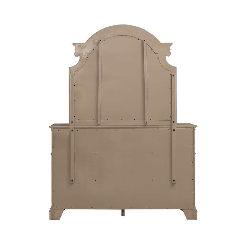 Liberty Furniture Magnolia Manor Panel Bed, Bresser, Mirror, and Chest - California King, King or Queen