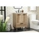 preview thumbnail 6 of 33, Space 24 - 30 Inch Single Bathroom Vanity Natural Oak - 24 Inches
