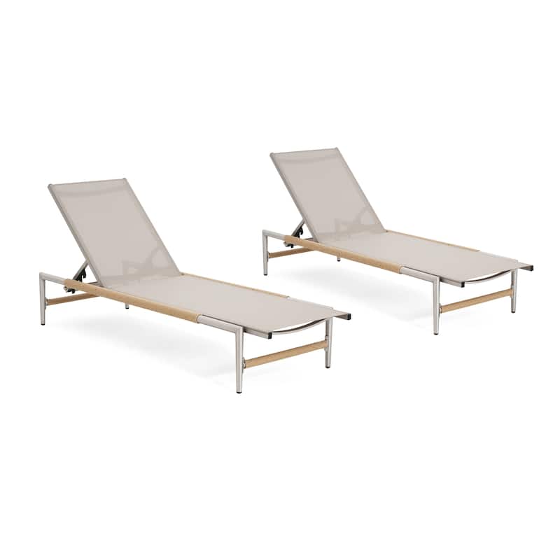 Christopher Knight Home - Hargrove Premium Aluminum Chaise Lounge Set