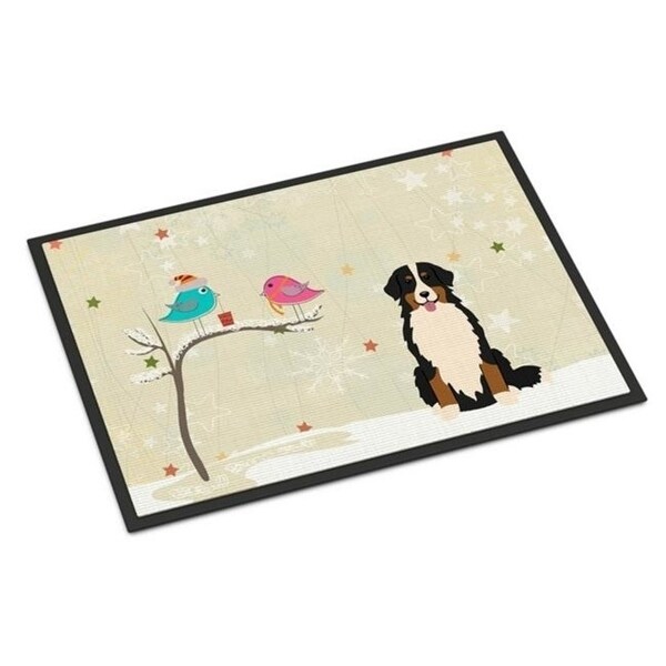 Carolines Treasures BB2508JMAT Christmas Presents Between Friends Bernese Mountain Dog Indoor or Outdoor Mat 24 x 0.25 x 36 in.