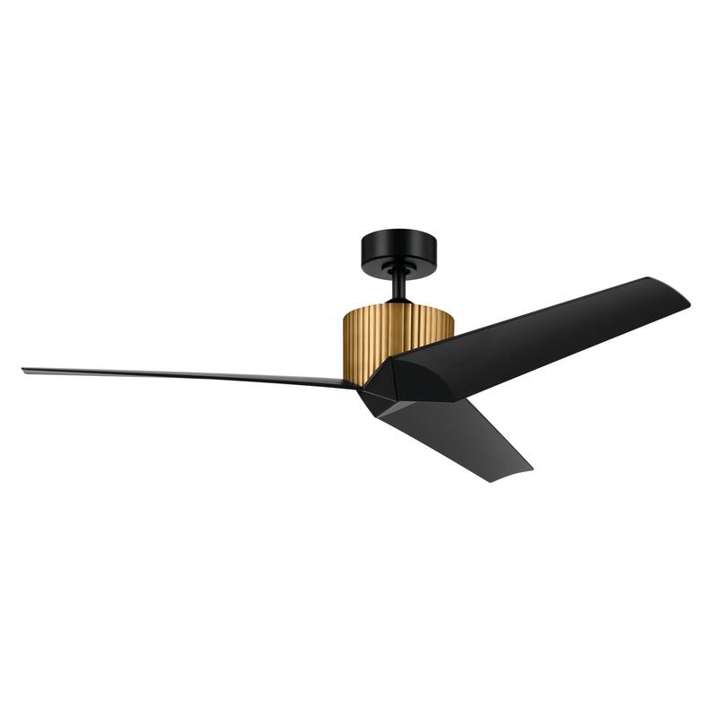 Kichler Lighting Almere 56 inch Indoor Ceiling Fan with Wall Control - 56 inch - Natural Brass