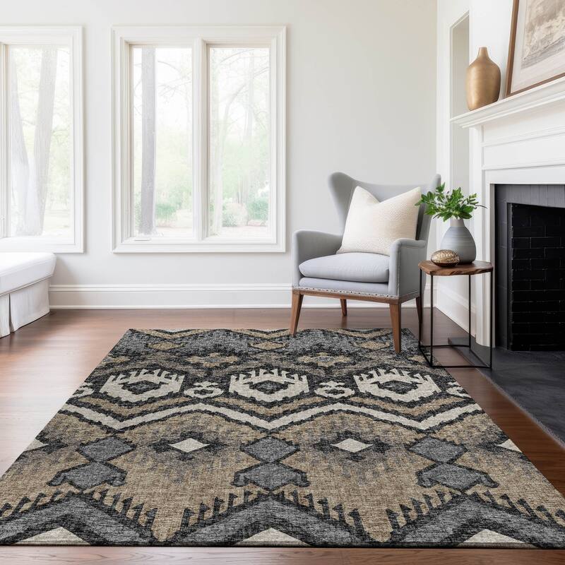 Premium Washable Super Soft Modern Global Mayfield Rug