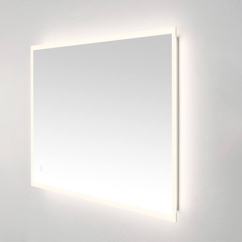 SAFAVIEH Cherish 24" Led Vanity Mirror - Silver / White - 24Wx2Dx36H