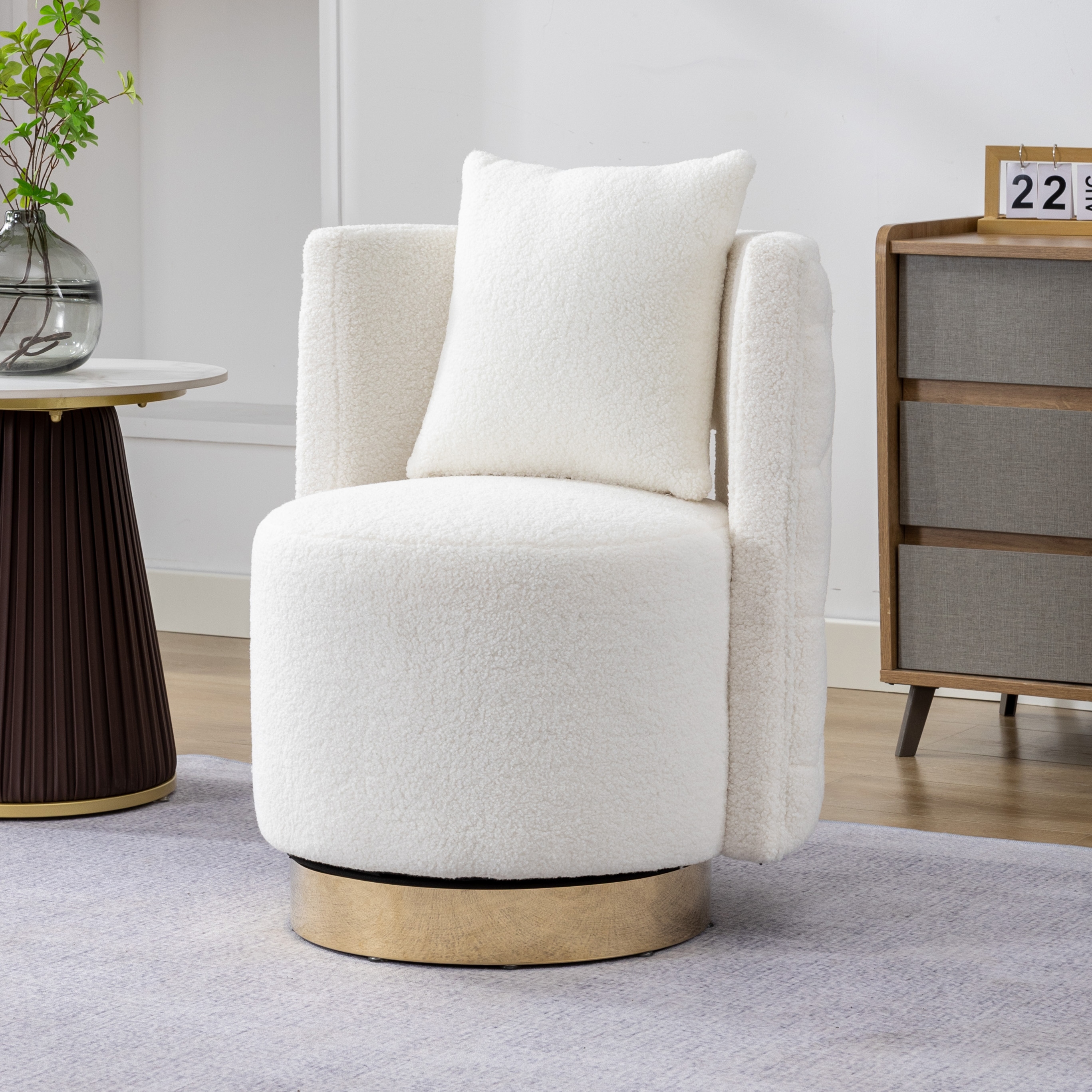 Tufted discount round chair