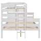preview thumbnail 10 of 22, Twin XL over Queen Bunk Bed with Solid Wood Frame & Convertible Design