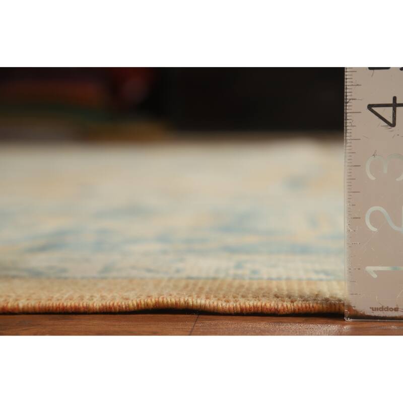 Hand Knotted Oriental 100% Wool Carpet Transitional All-Over Oranges & Rust Oushak Area Rug - 14' 0'' X 10' 5''