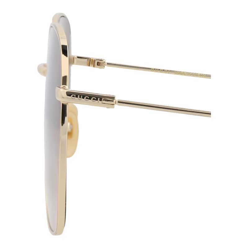 Gucci Square-Frame Metal Sunglasses