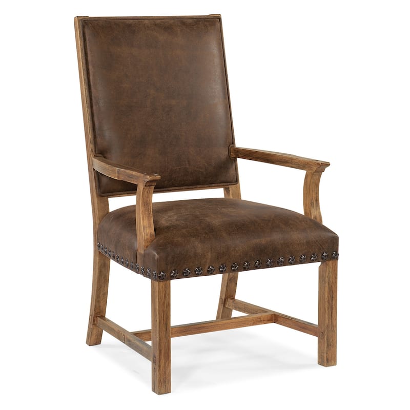 Hooker Furniture 6700-75300-80 Big Sky Wood Framed Leather Dining - Seville Timber
