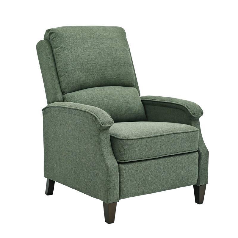 Push-Back Upholstered Recliner with Thickened Seat Cushion Backrest