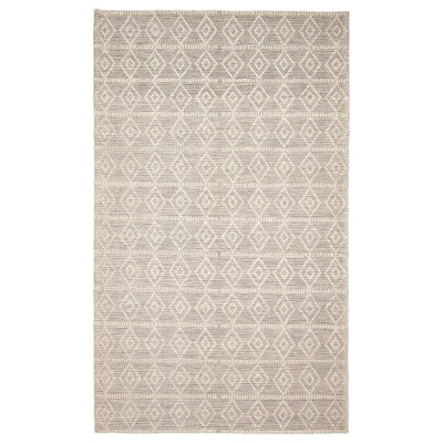 ECARPETGALLERY Braid weave Sienna Cream Wool Rug - 5'5 x 9'1