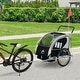 preview thumbnail 2 of 3, 2-Seat Kids Bike Trailer with Safety Harness, Canopy & Storage - 52 lbs Weight Limit, for Outdoor Adventures
