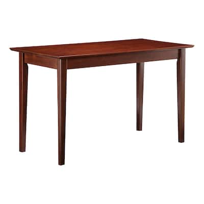 Coastal Cottage Writing Desk - Solid Hardwood Desk, 53" Wide, Home Office Desk, Elegant Walnut Finish