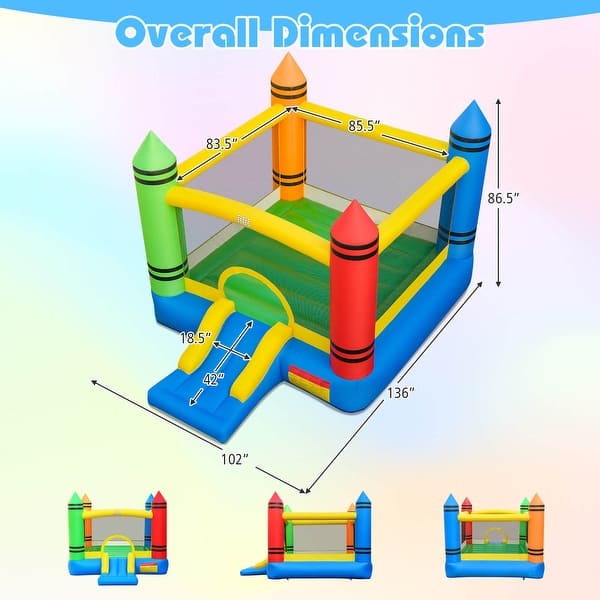 Costway Inflatable Bounce House Kids Jumping Castle w/ Slide Ocean - See Details