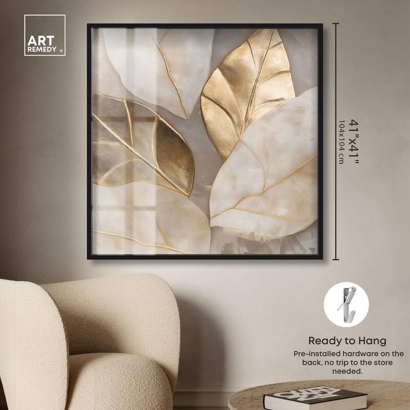 Golden Cascades Shadowbox by Art Remedy